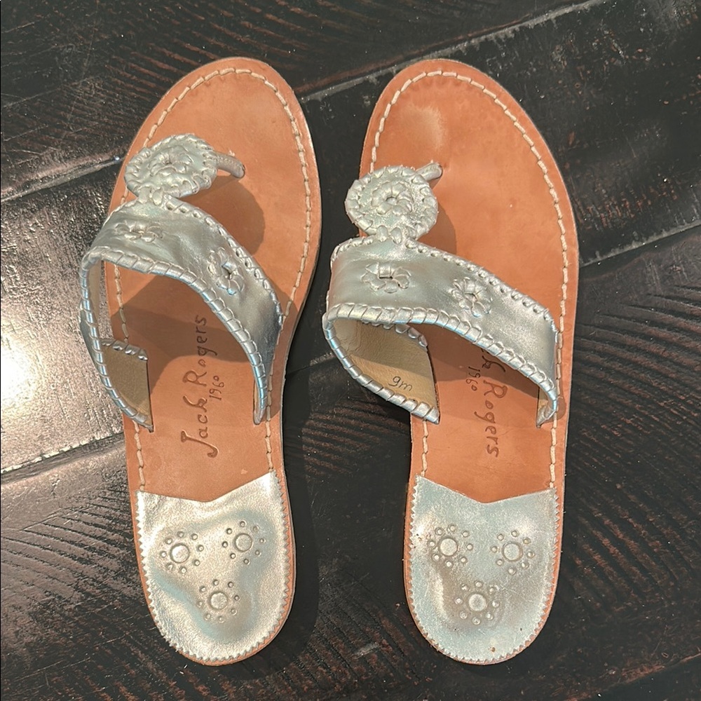 Classic Jack Rogers Sandals in Silver